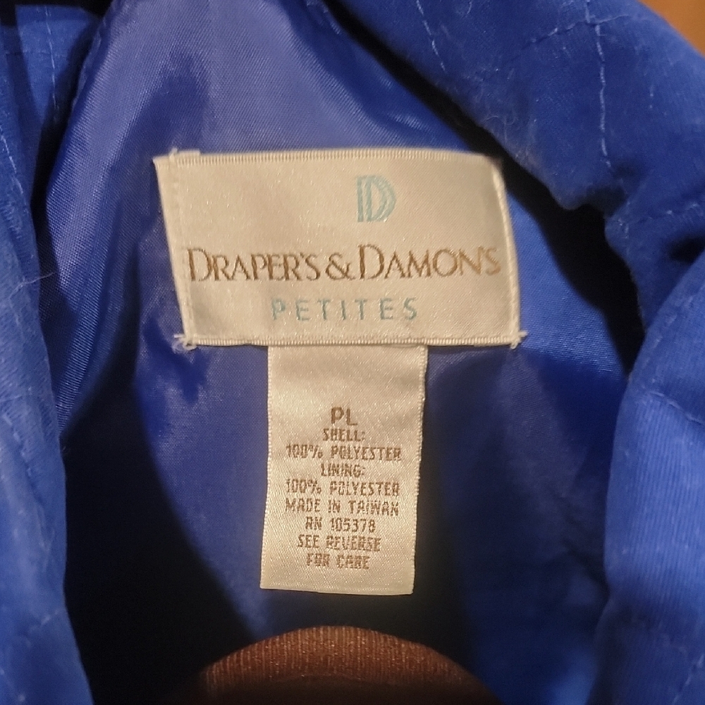 Electric Blue Quilted Vest View 2